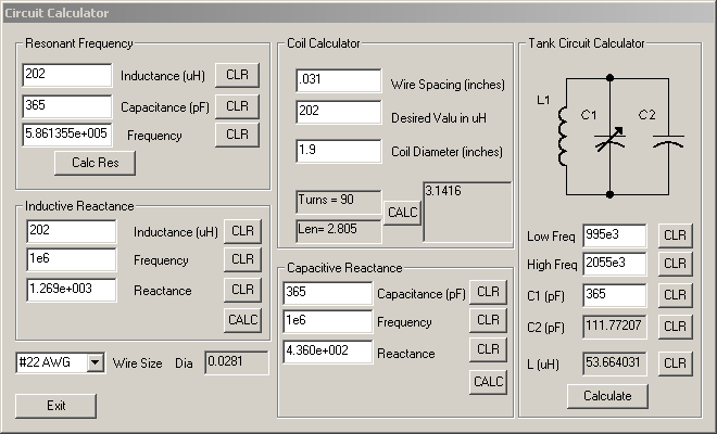 Circuit Calculator Program