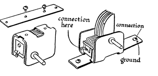 Mounting a variable capacitor